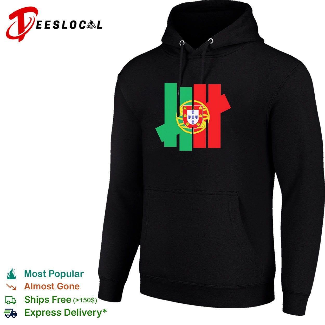 Portugal flag coat of arms Undefeated logo shirt