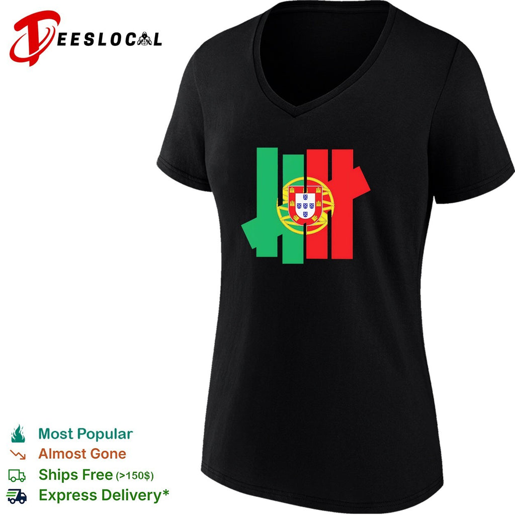 Portugal flag coat of arms Undefeated logo shirt