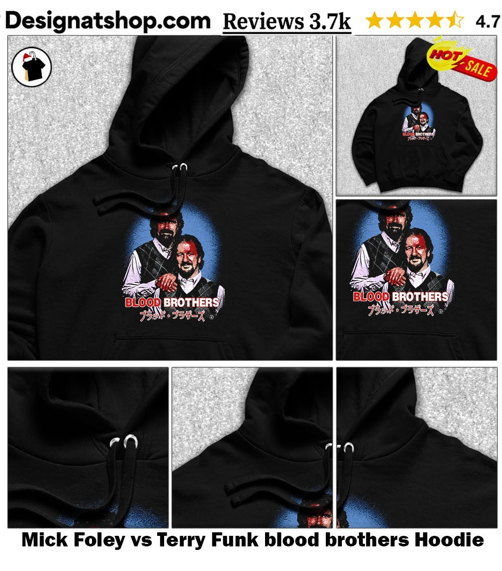 Mick Foley vs Terry Funk blood brothers shirt