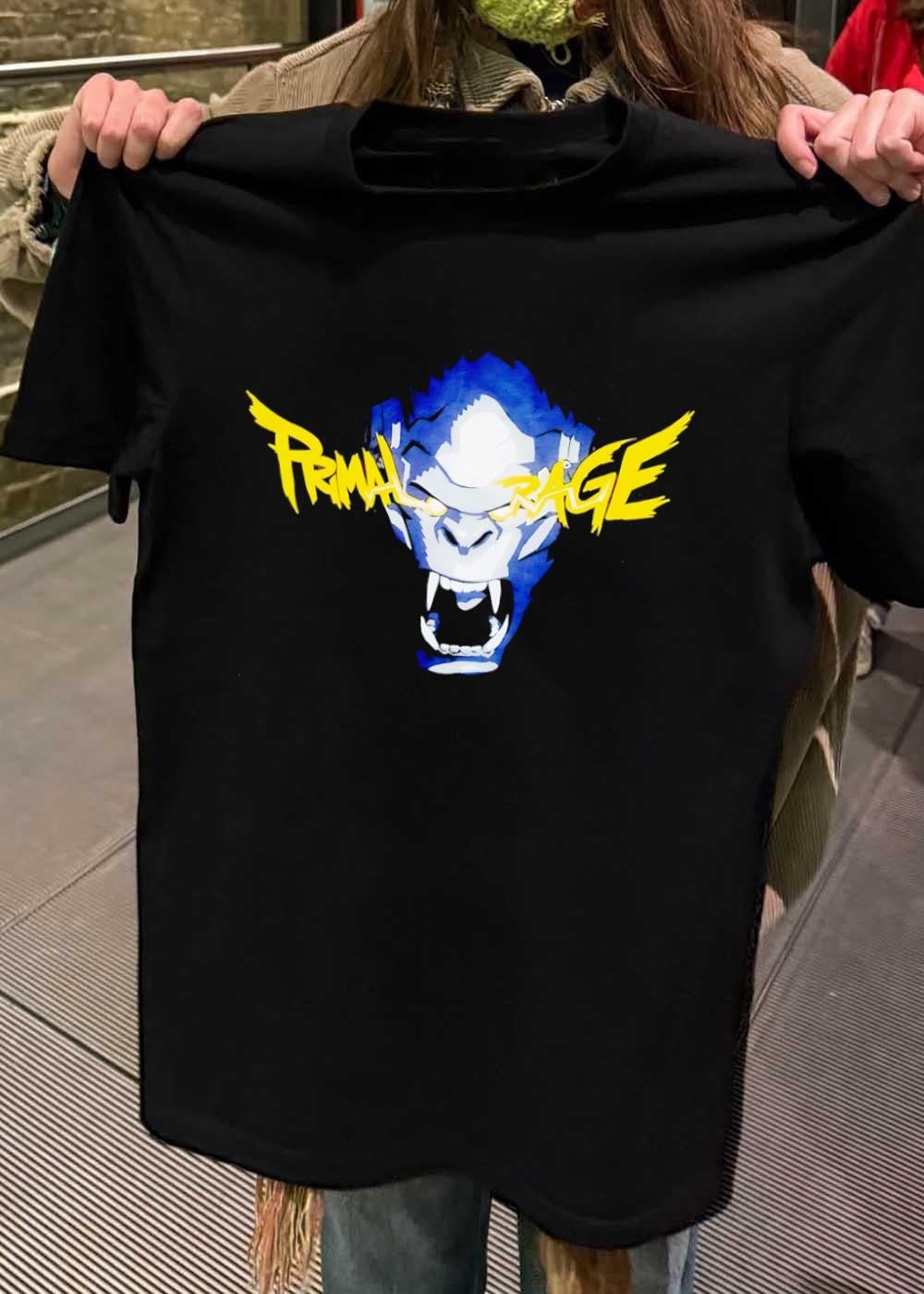Primal Rage Gorilla Roaring Logo T-Shirt