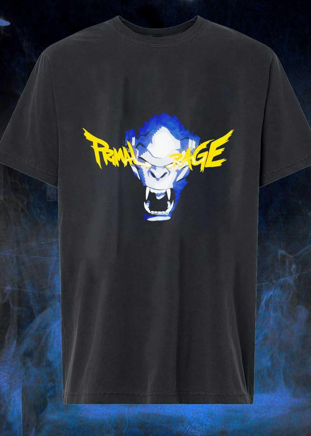 Primal Rage Gorilla Roaring Logo T-Shirt