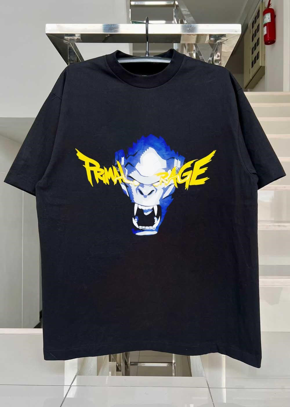 Primal Rage Gorilla Roaring Logo T-Shirt