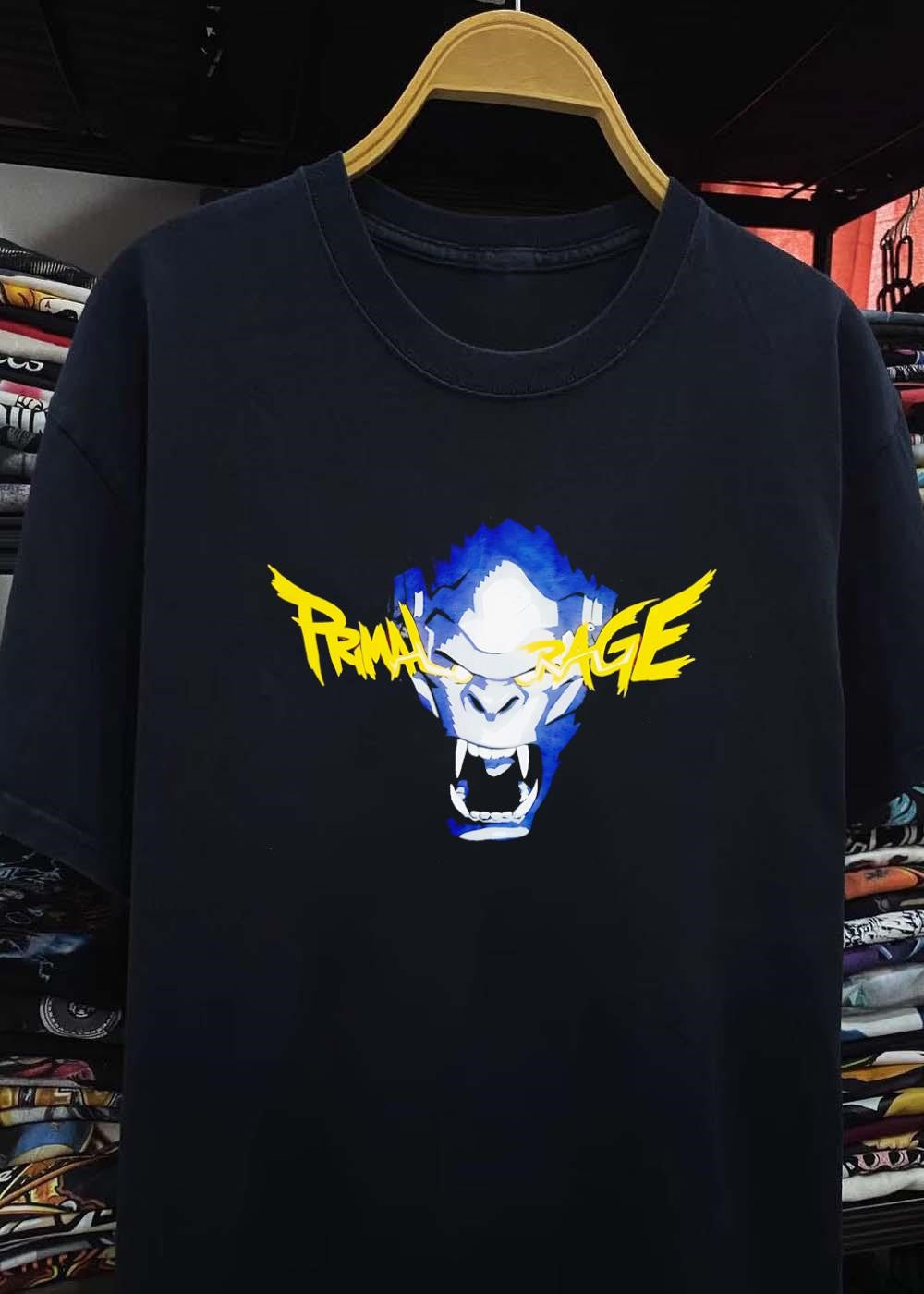 Primal Rage Gorilla Roaring Logo T-Shirt