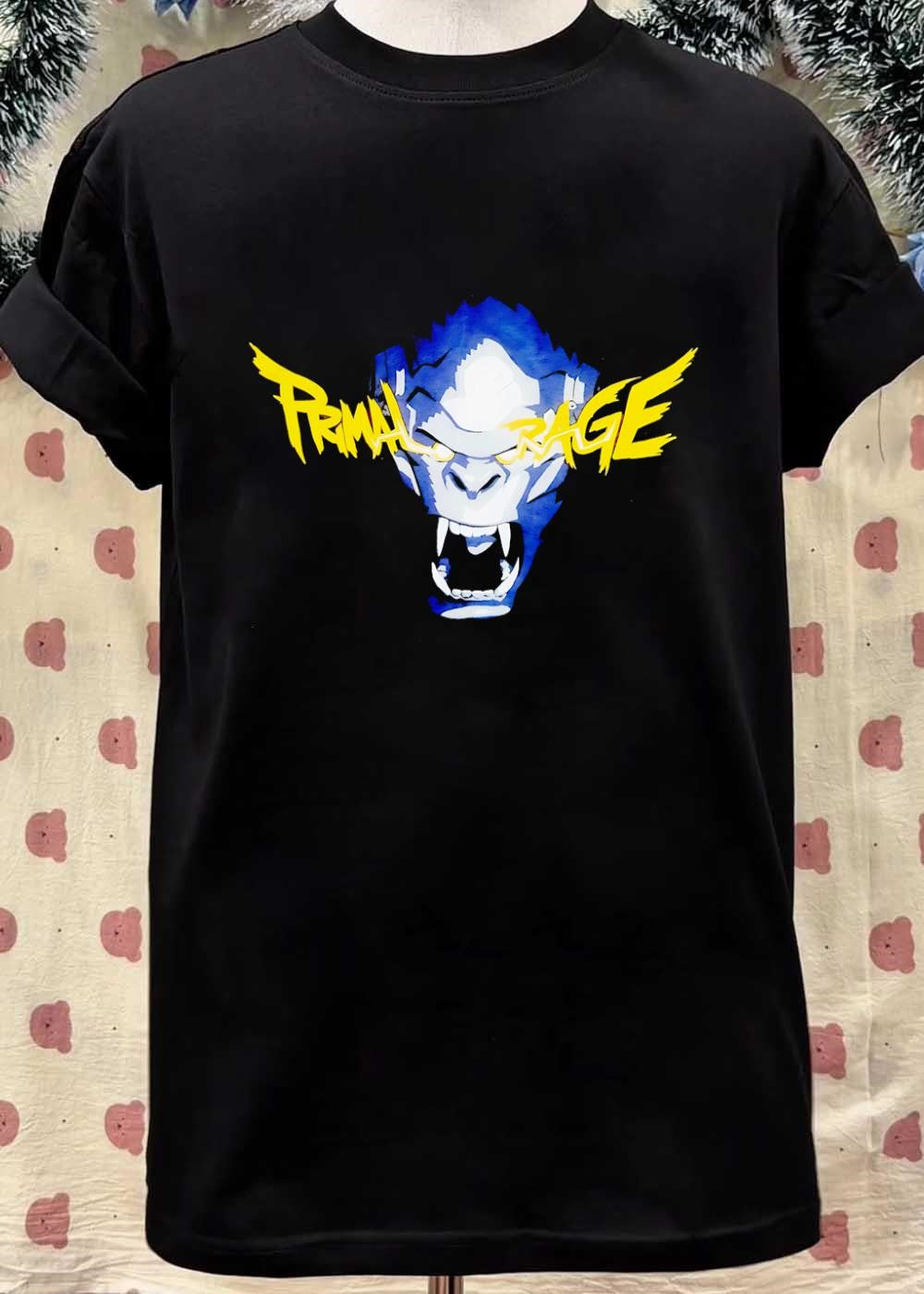 Primal Rage Gorilla Roaring Logo T-Shirt