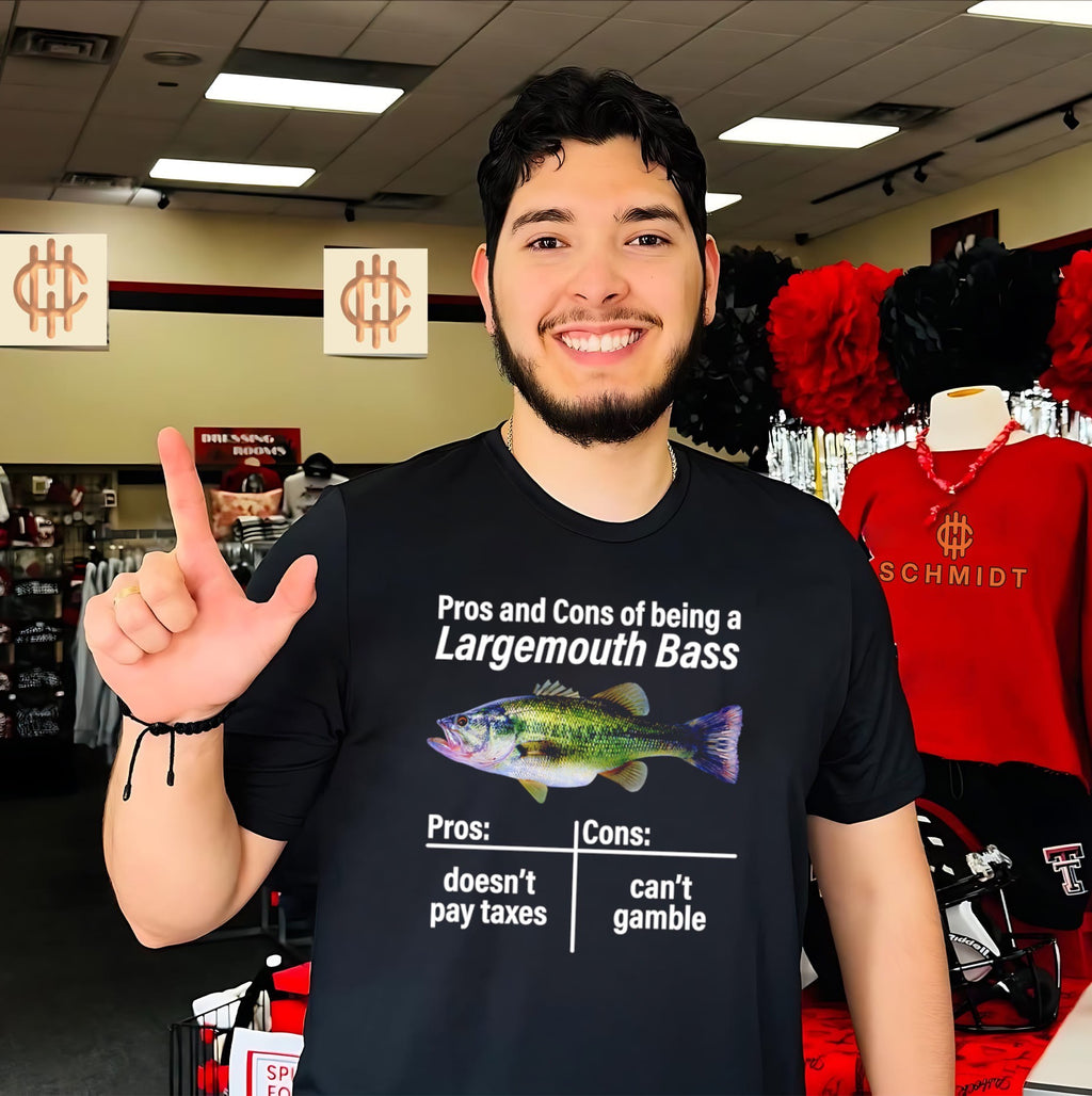 Pros and Cons of Being a Largemouth Bass shirt