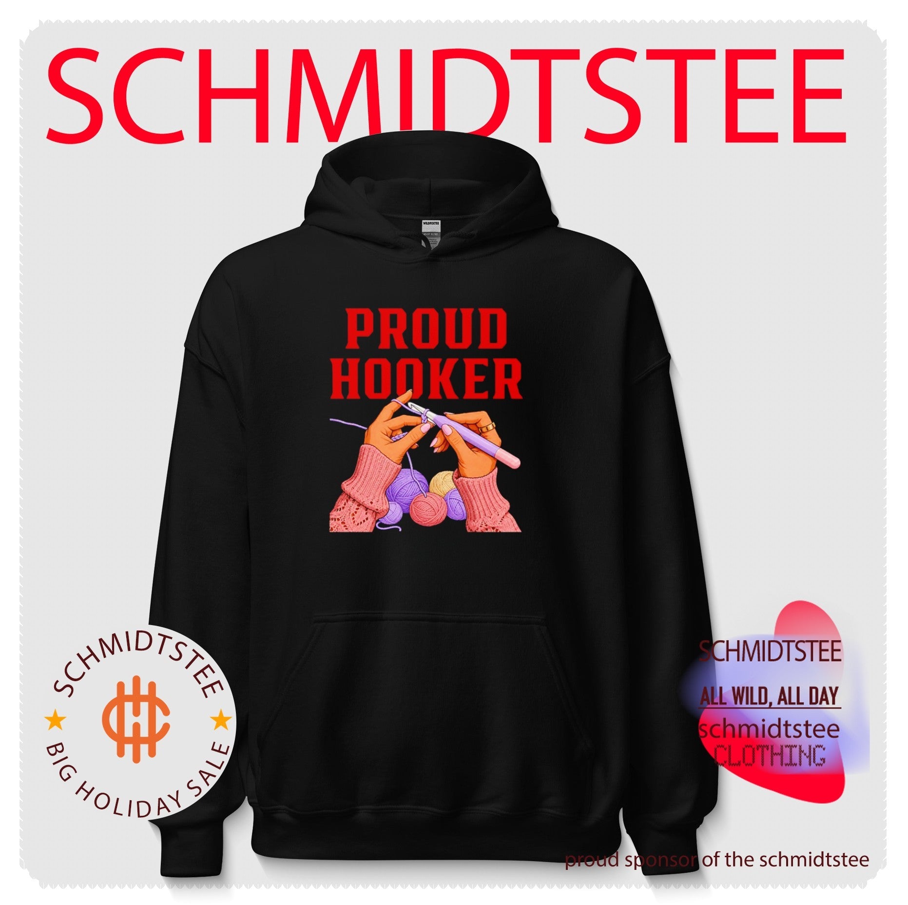 Proud Hooker Crochet Yarn Crafting knitting shirt
