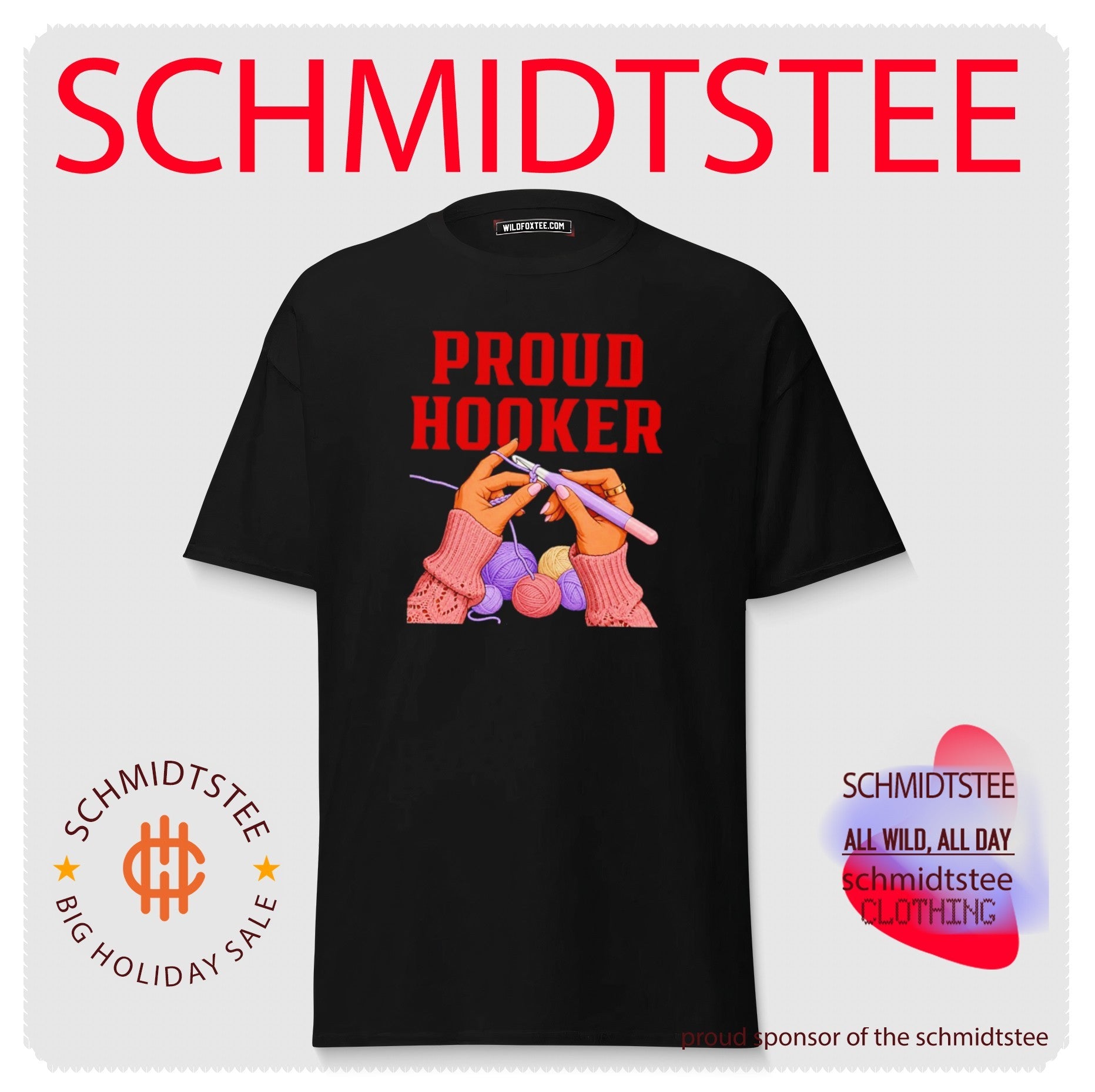 Proud Hooker Crochet Yarn Crafting knitting shirt
