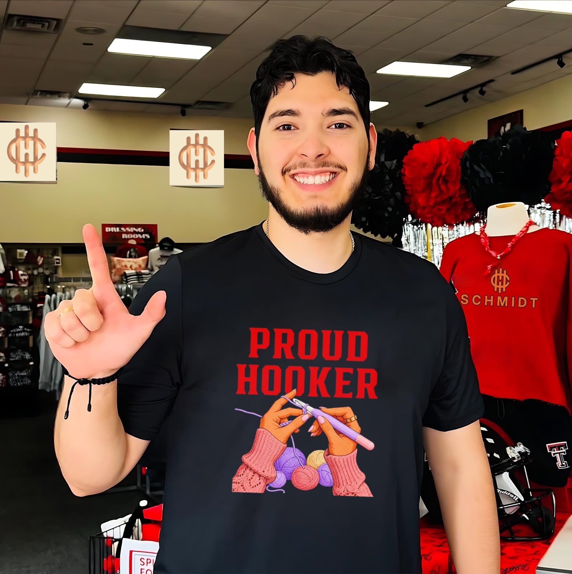 Proud Hooker Crochet Yarn Crafting knitting shirt