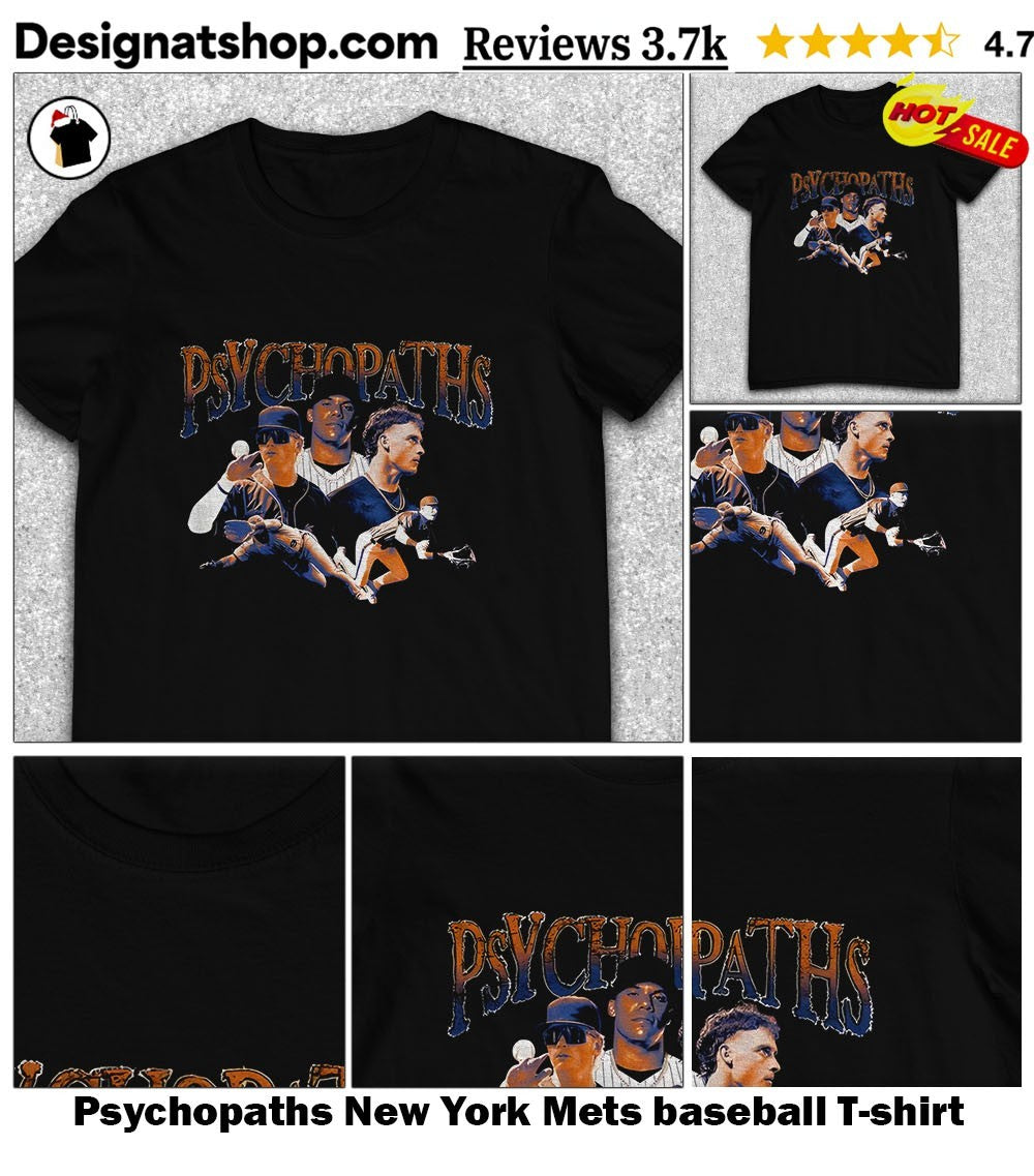 Psychopaths New York Mets baseball shirt