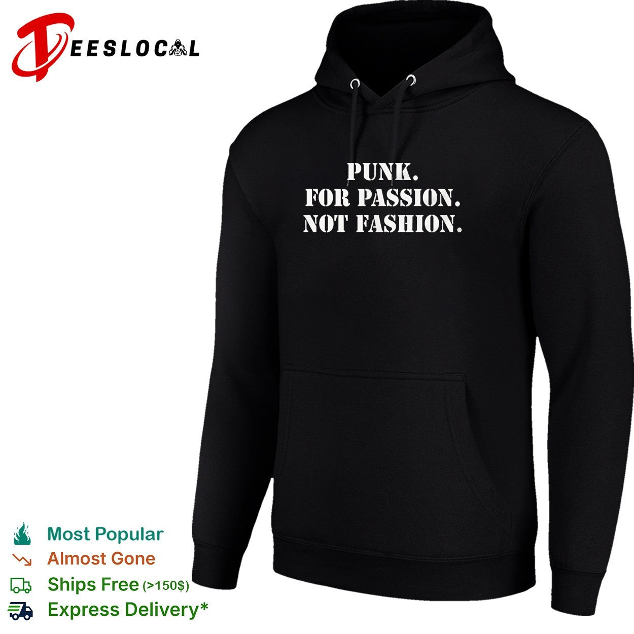 Punk for passion not fashion shirt