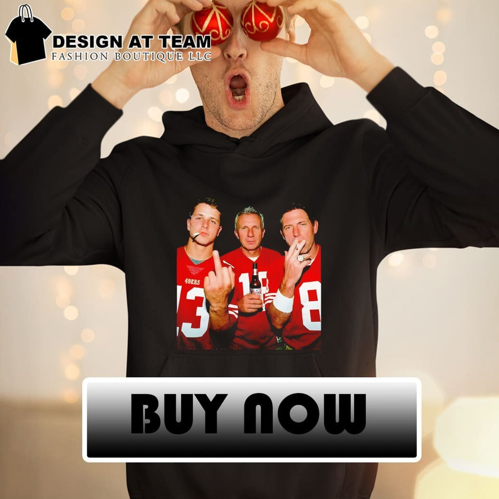 Purdy Montana Young Finger Middle 49ers football graphic shirt