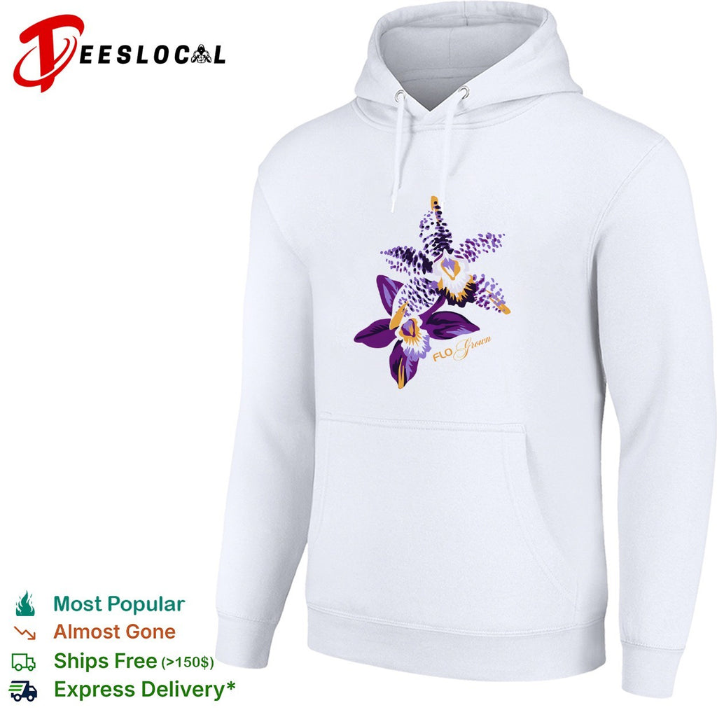 Purple orchid flowers FloGrown shirt