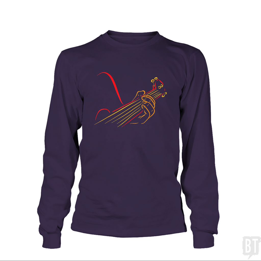 Playing Guitar Music Life Long Sleeve