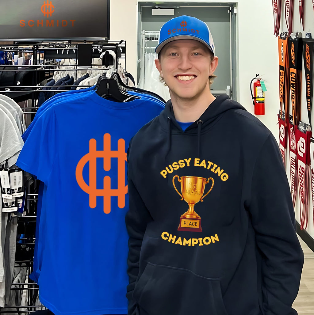Pussy eating champion trophy shirt