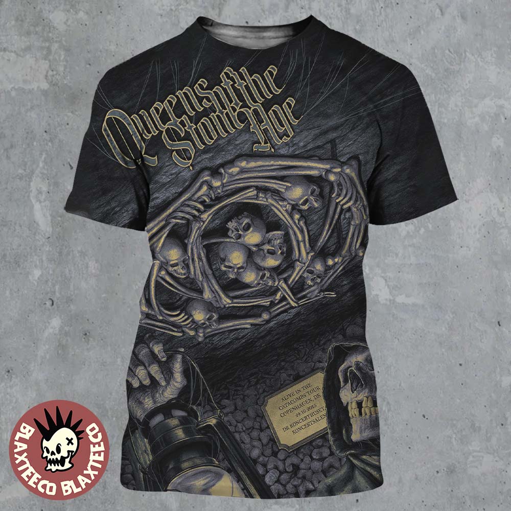 Queens Of The Stone Age Copenhagen Denmark 2025 Event Poster At DR Koncerthuset Koncertsalen On October 24 2025 All Over Print Shirt