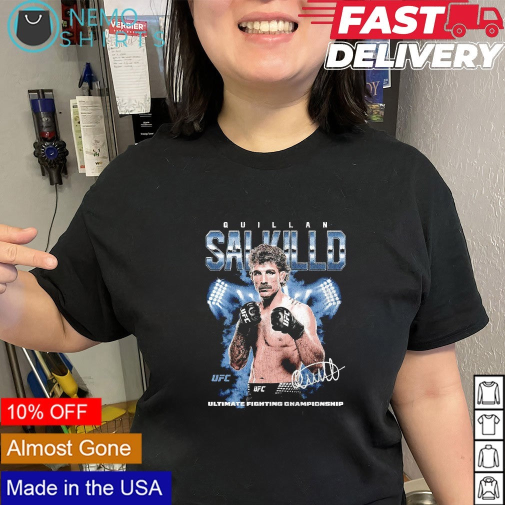 Quillan Salkilld UFC player signature retro graphic shirt