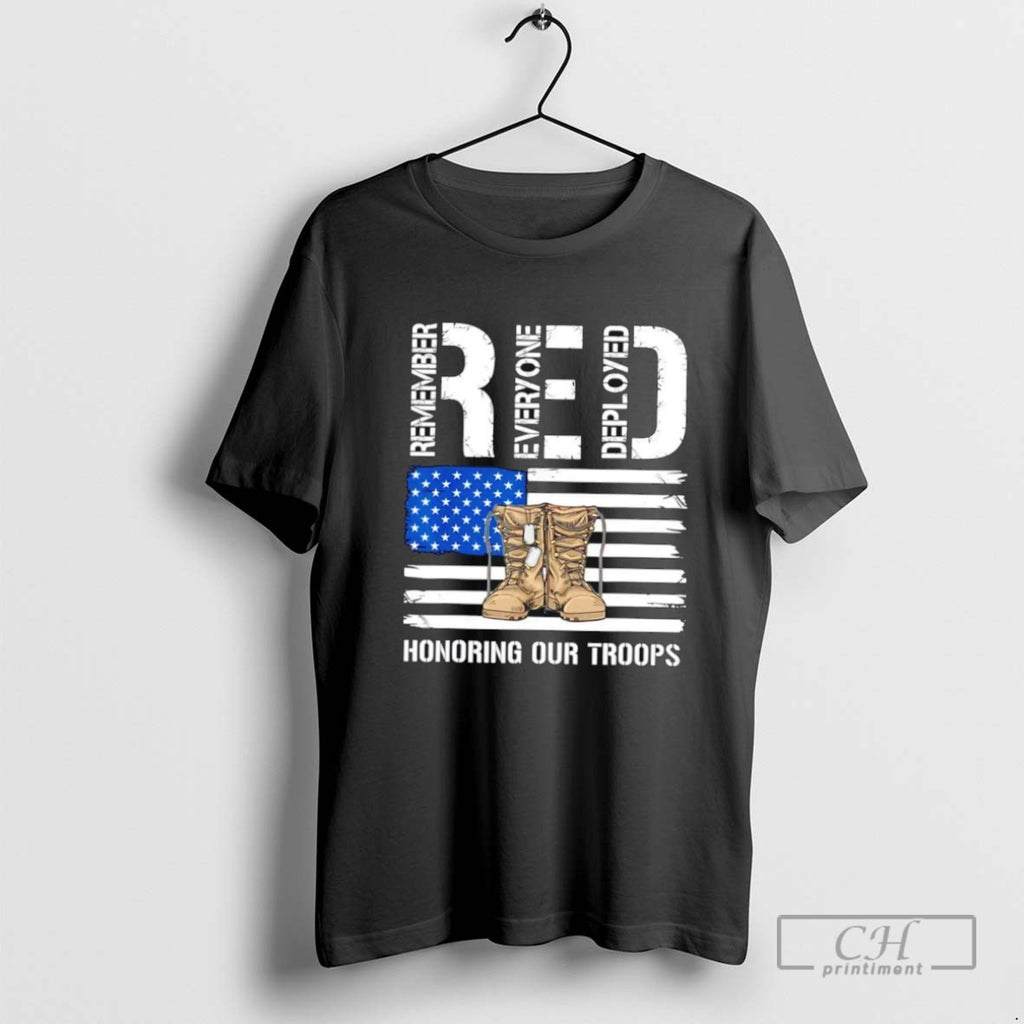 Red Honoring Our Troops