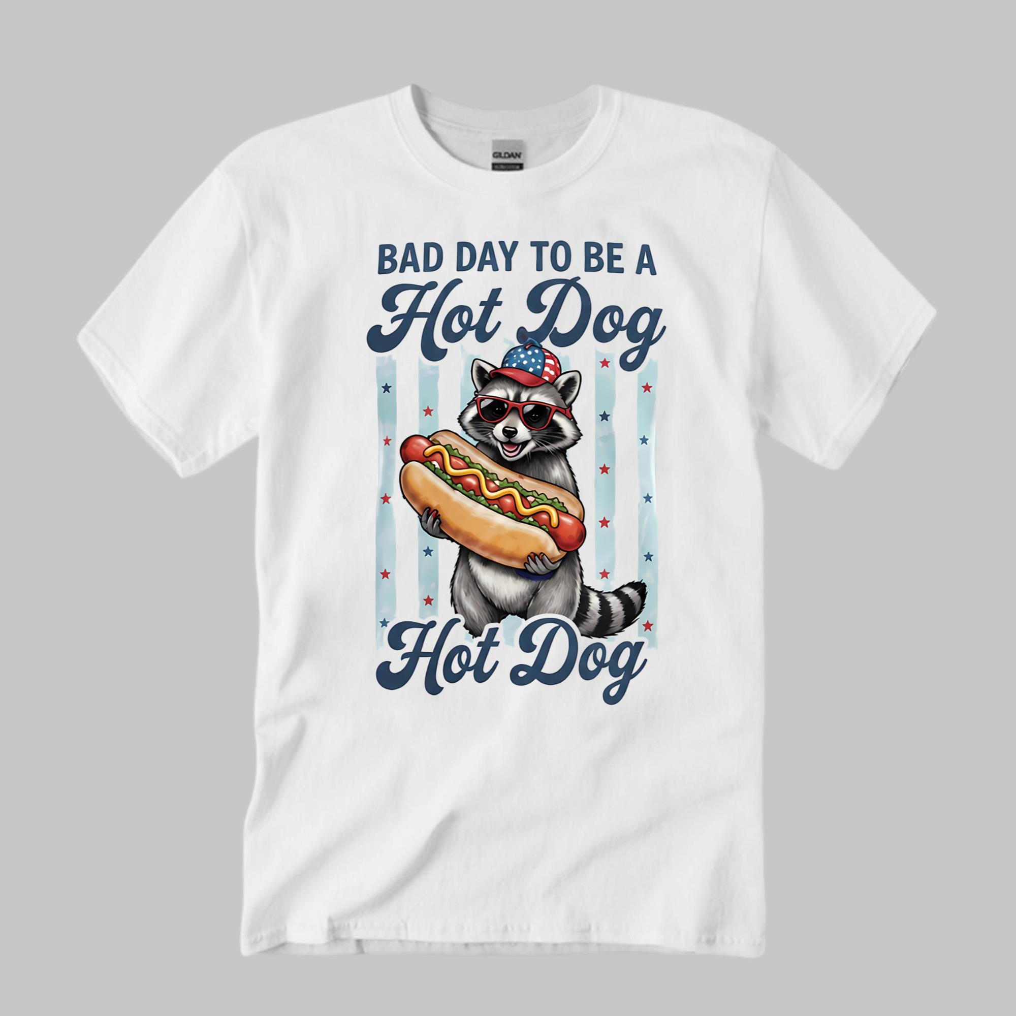 Raccoon 2026 4th Of July Hot Dog Shirt