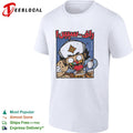 Raf Sapien cartoon character eating snacks shirt