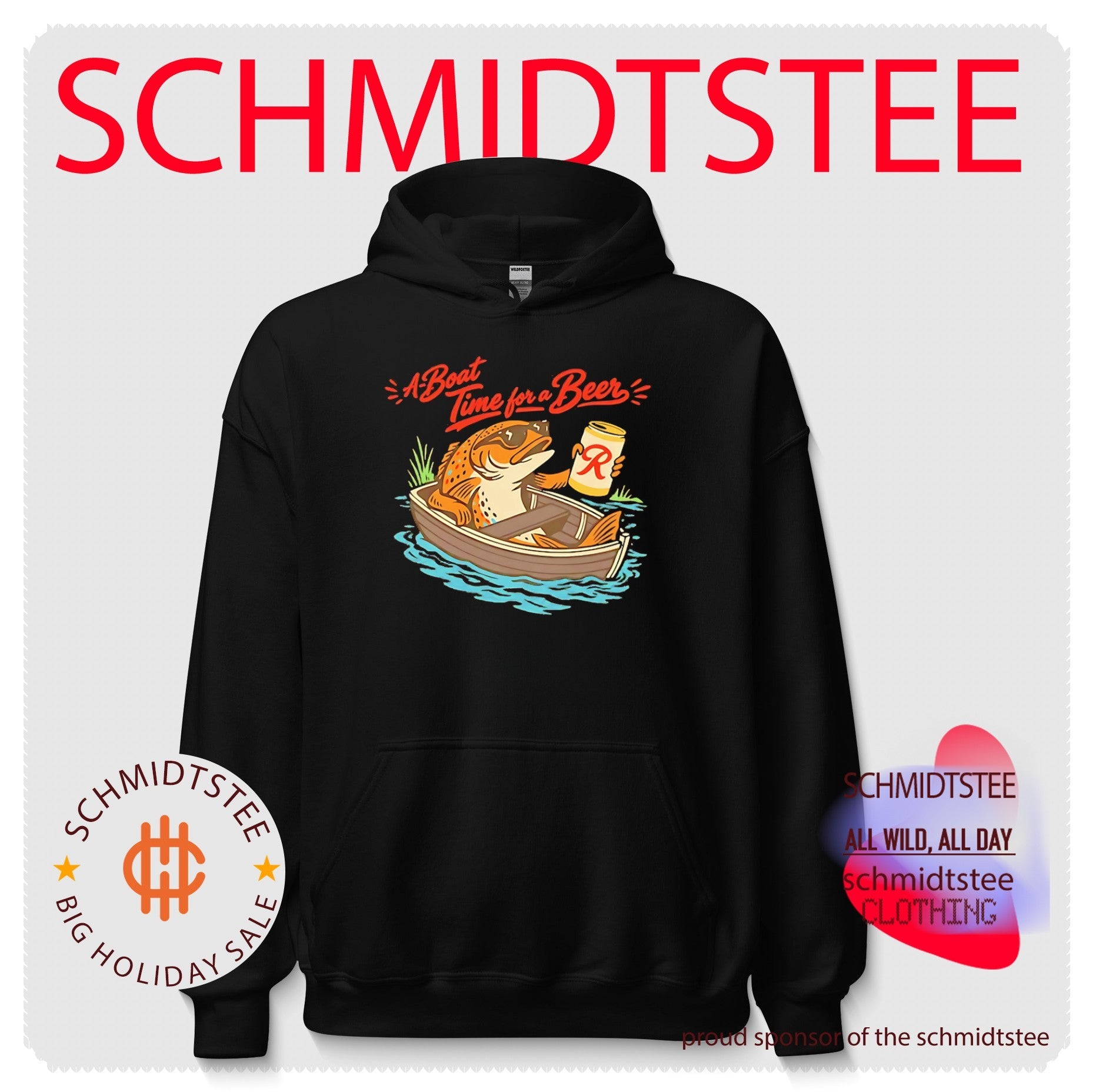 Rainier Beer A Boat Time for a Beer Fishing shirt