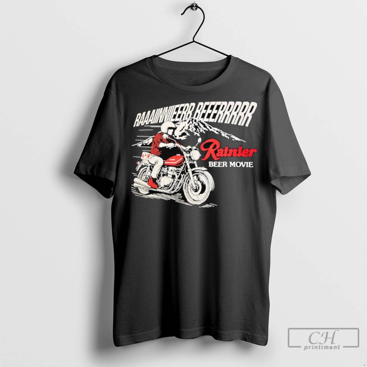 Rainier Beer Movie Seattle Washington Graphic T Shirt Jpg