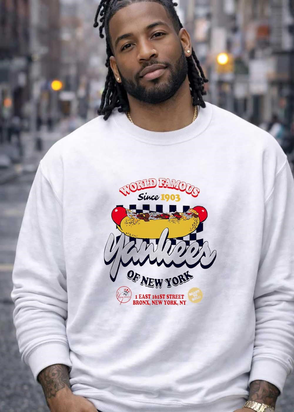 Ready to Roll 1 East 161st Street Bronx New York Ny World Famous Since 1903 Yankees T-Shirt
