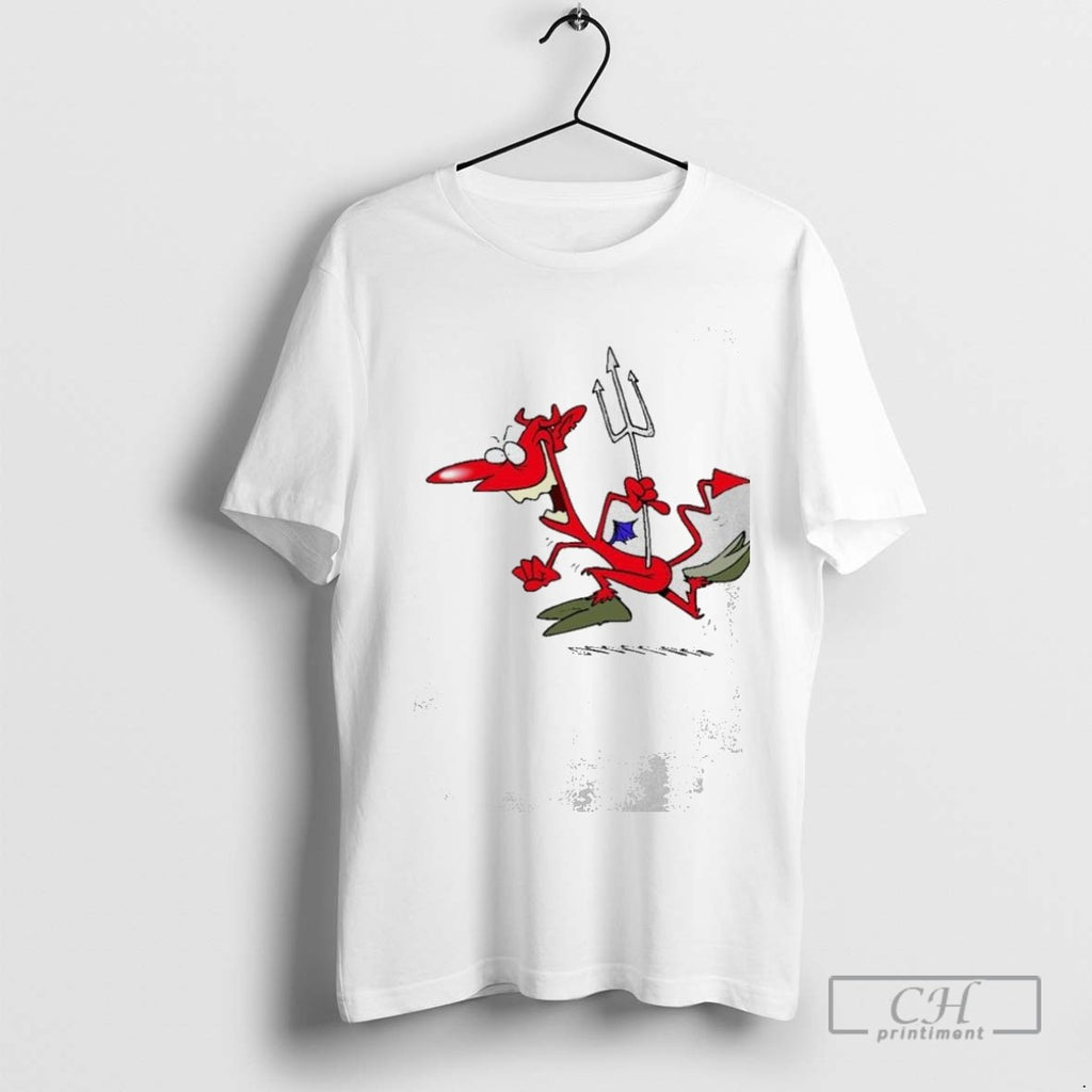 Red Devil With A Trident T Shirt Sweater