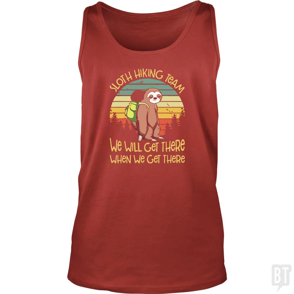 Funny Sloth Hiking Team #2 Tank Top