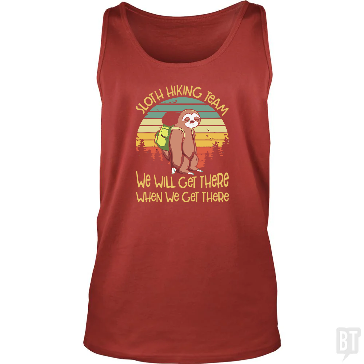 Funny Sloth Hiking Team #2 Tank Top
