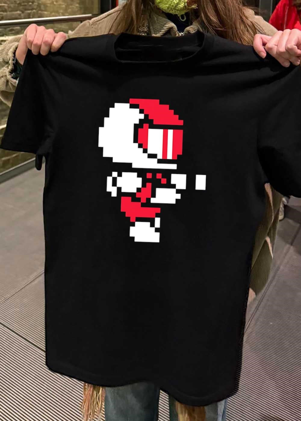 Retro Arcade Pixel Art Racing Driver Fast Speed Track T-Shirt