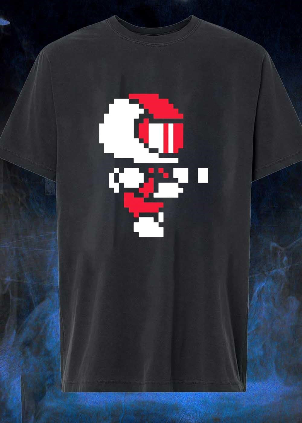 Retro Arcade Pixel Art Racing Driver Fast Speed Track T-Shirt
