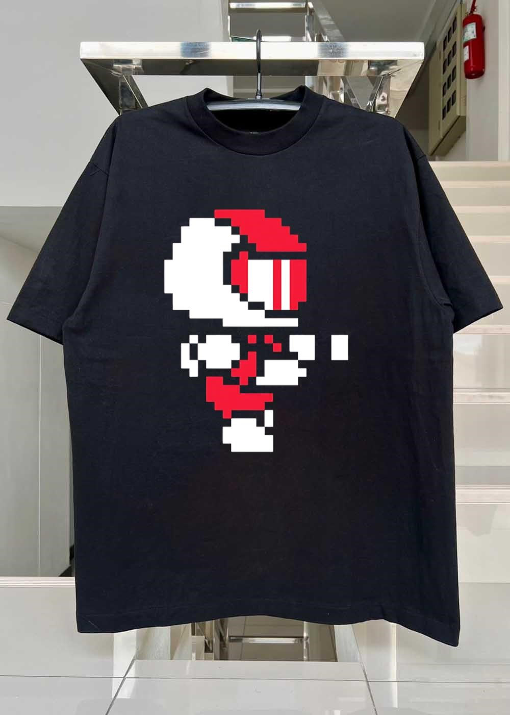 Retro Arcade Pixel Art Racing Driver Fast Speed Track T-Shirt
