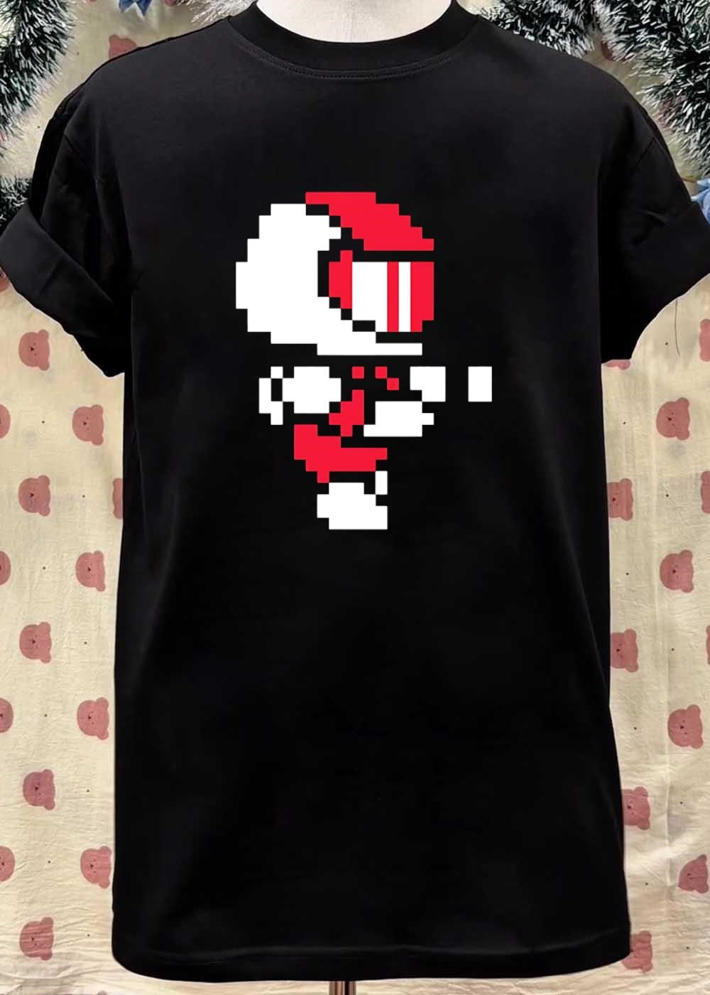 Retro Arcade Pixel Art Racing Driver Fast Speed Track T-Shirt