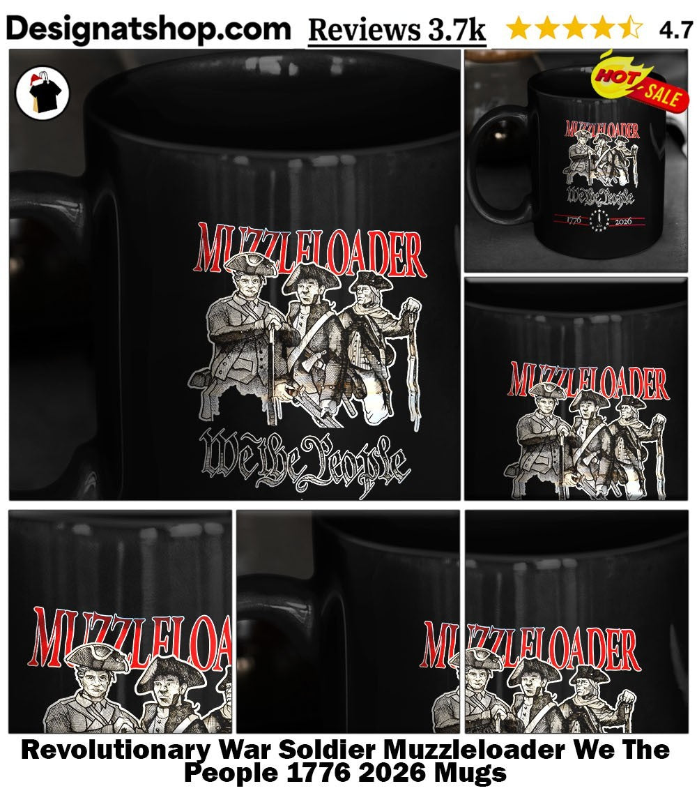 Revolutionary War Soldier Muzzleloader We The People 1776 2026 shirt