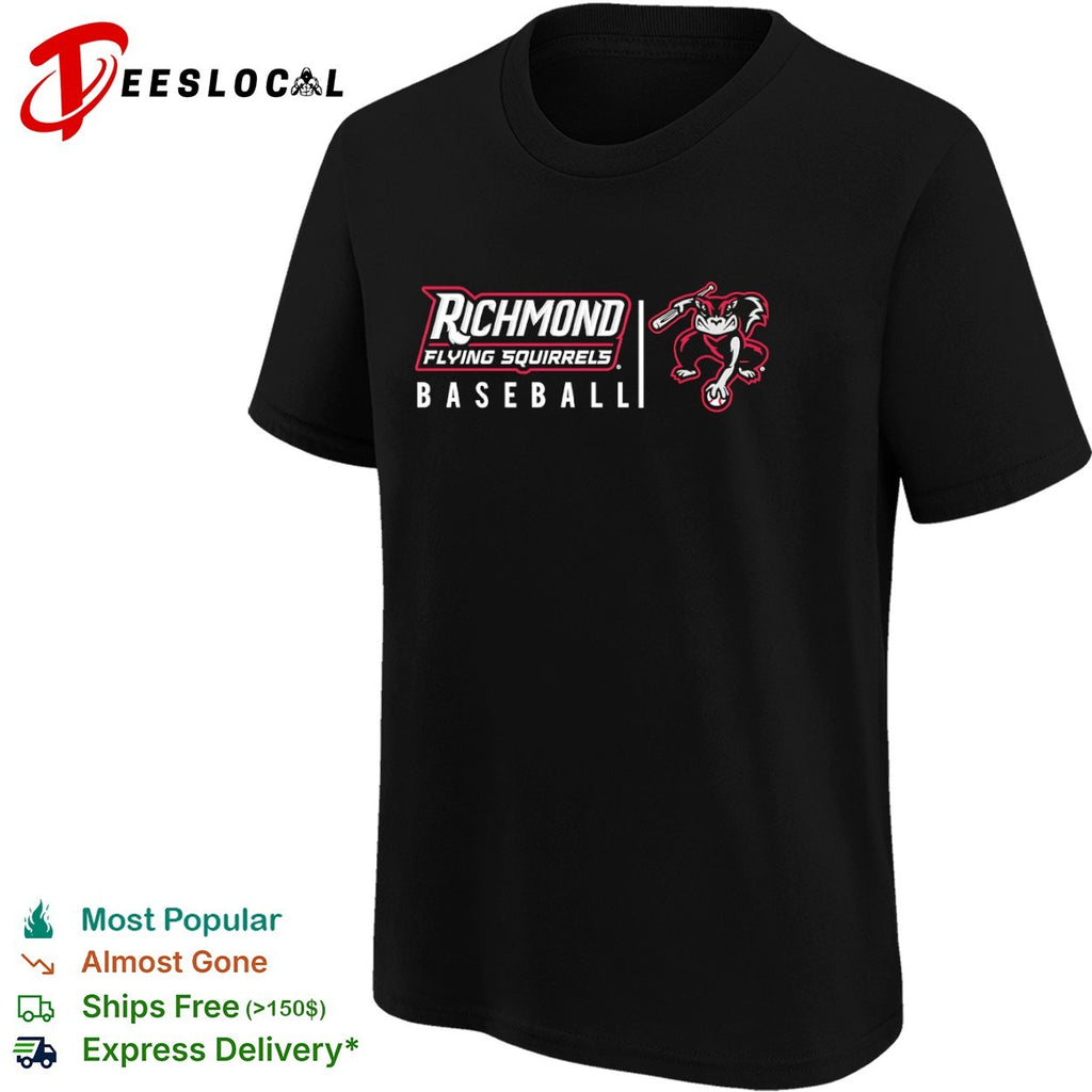 Richmond Flying Squirrels baseball mascot shirt