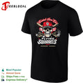 Richmond Flying Squirrels baseball never dies Virginia skull shirt