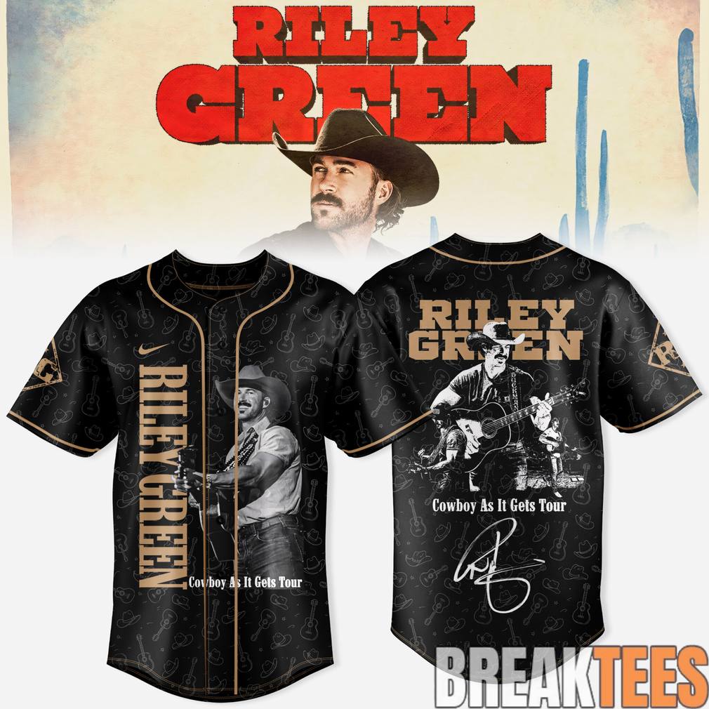 Riley Green Cowboy As It Gets Tour 2026 Special Baseball Jersey