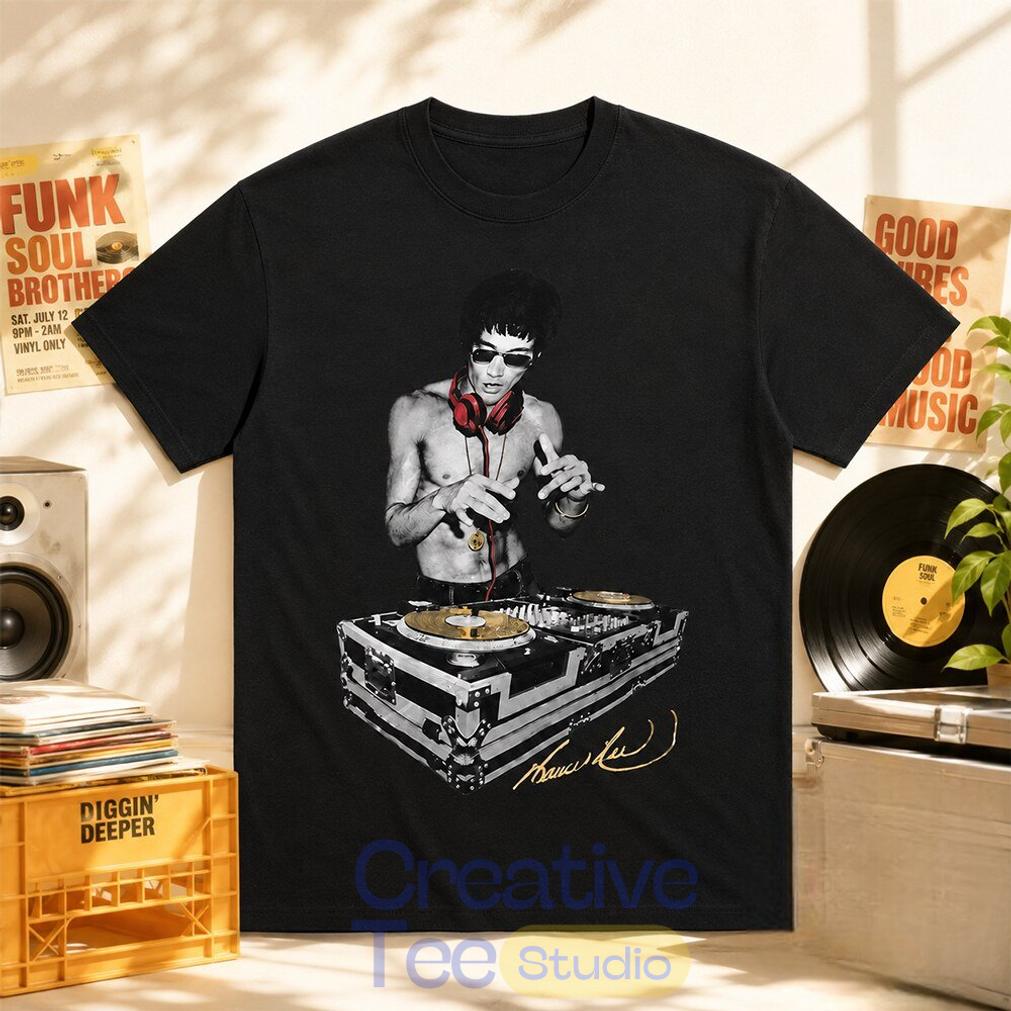 Robert Downey Jr Bruce Lee DJ Kung Fu T-Shirt