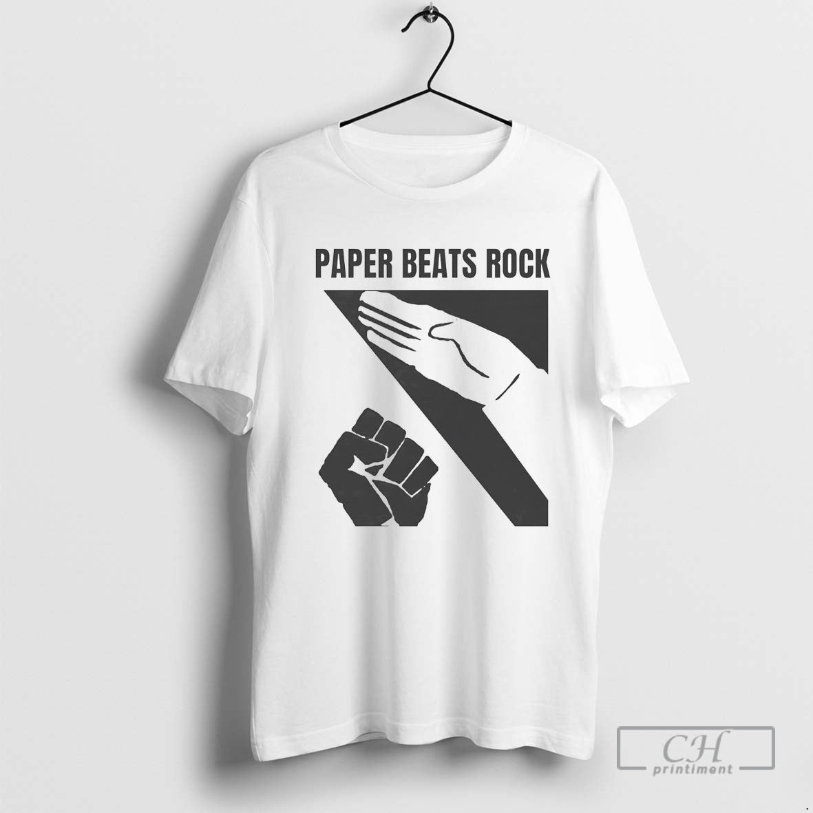 Rock Paper Scissors Game Paper Beats Rock