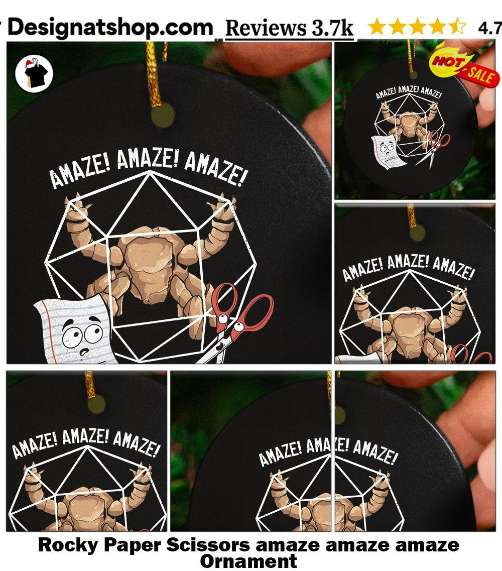 Rocky Paper Scissors amaze amaze amaze shirt