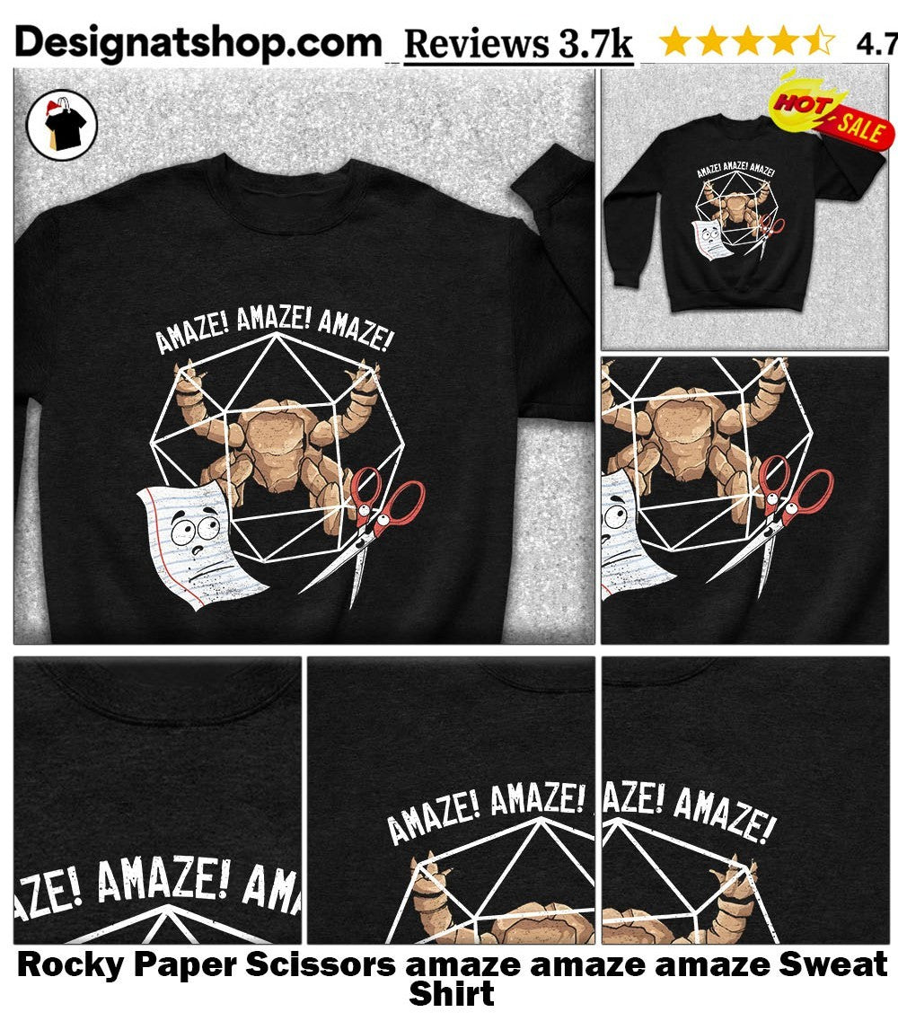 Rocky Paper Scissors amaze amaze amaze shirt