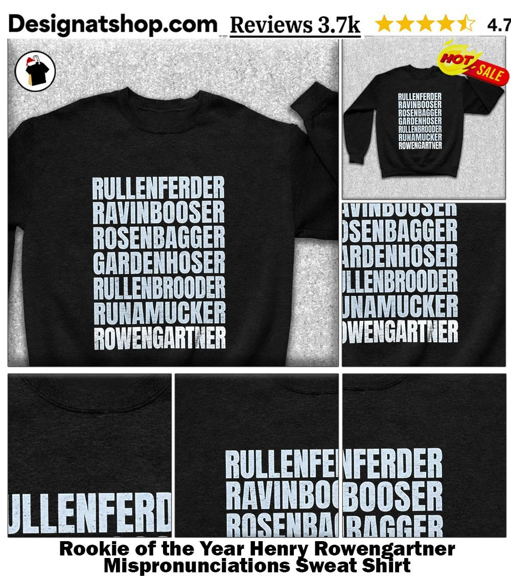 Rookie of the Year Henry Rowengartner Mispronunciations shirt