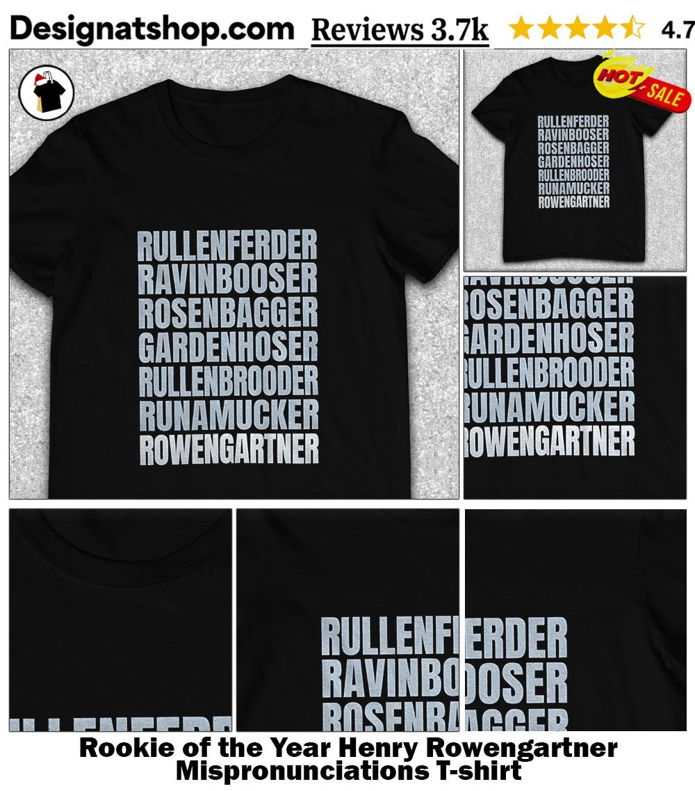 Rookie of the Year Henry Rowengartner Mispronunciations shirt