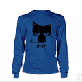 Meh Black Cat Funny  Long Sleeve
