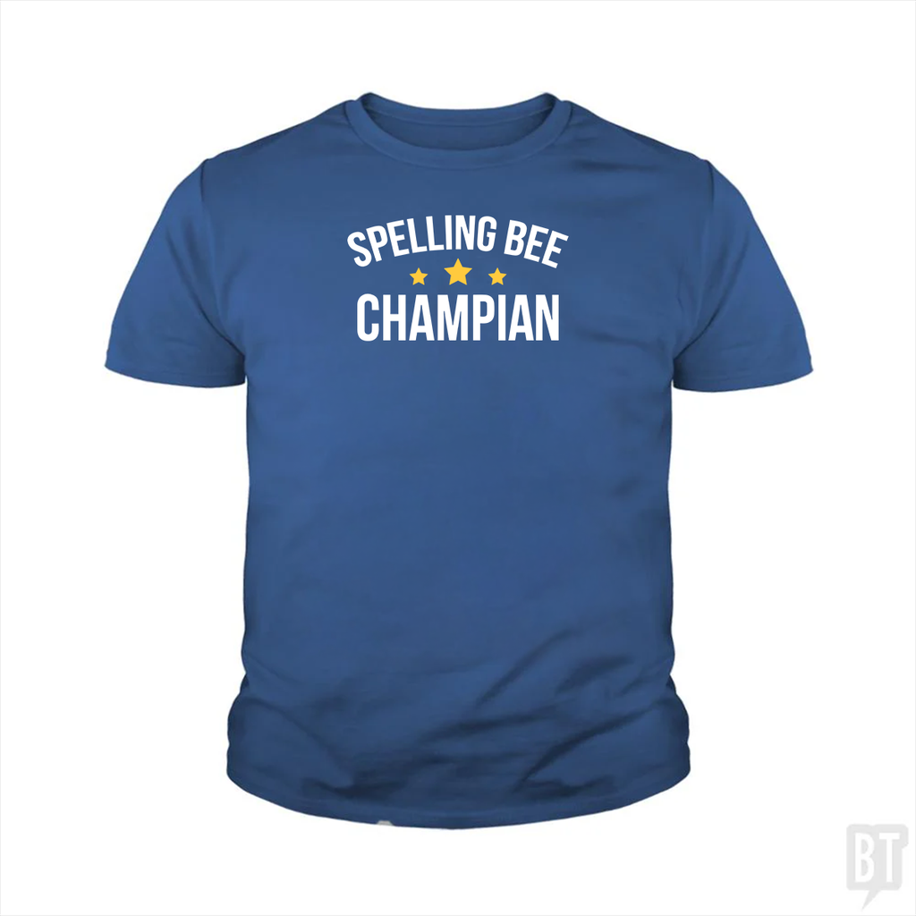 Spelling Bee Champion Kids Shirt
