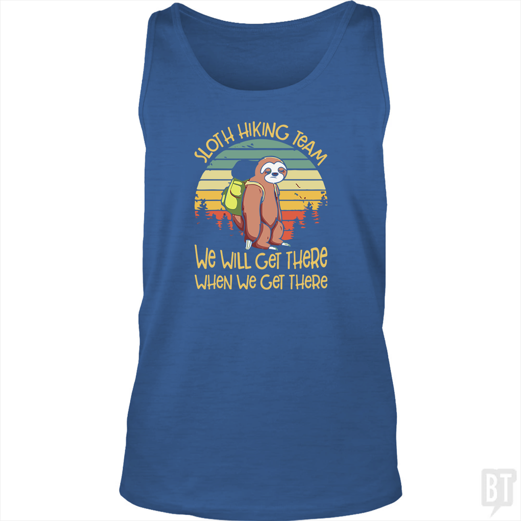 Funny Sloth Hiking Team #2 Tank Top