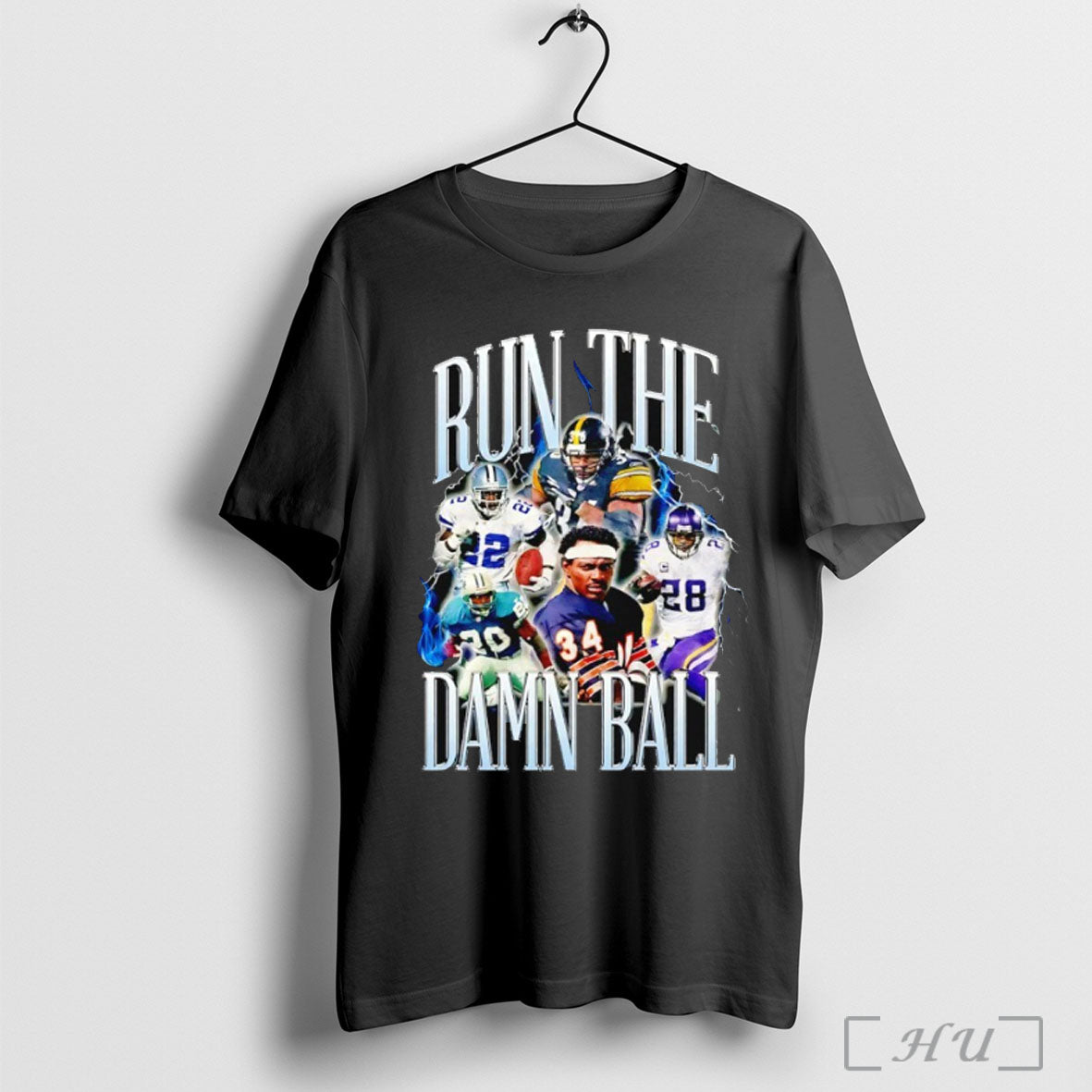 Run The Damn Ball Football Graphic T Shirt