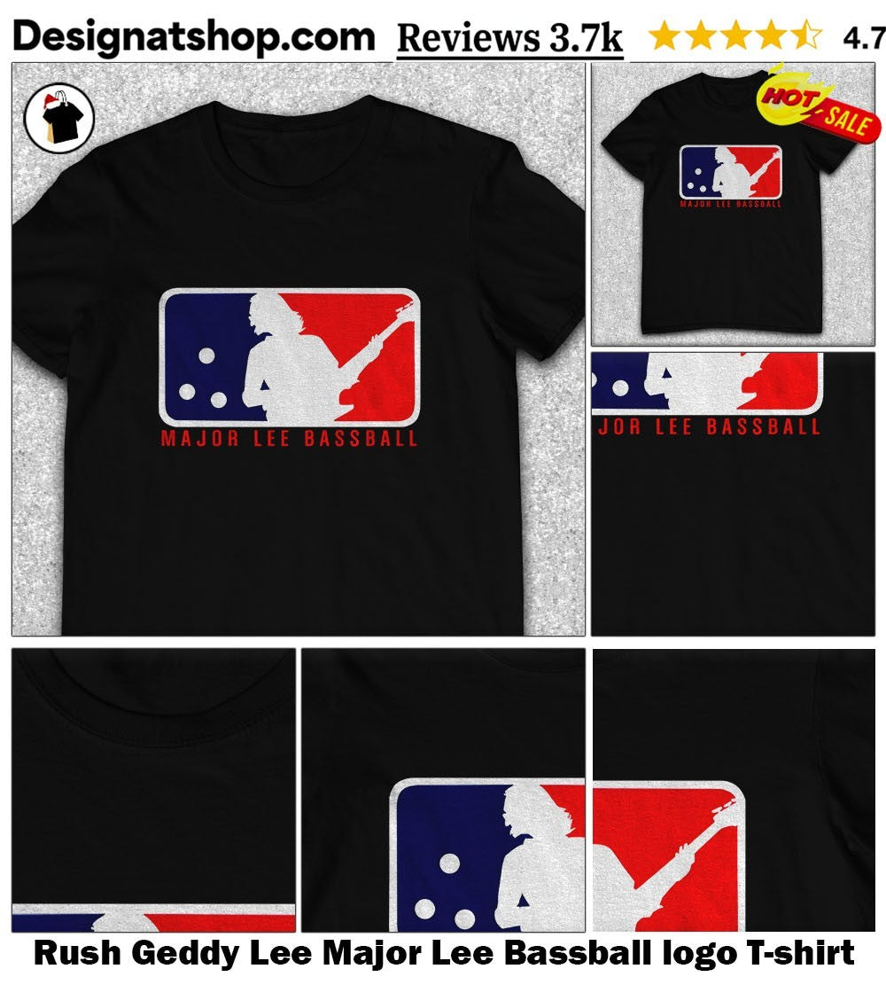 Rush Geddy Lee Major Lee Bassball logo shirt