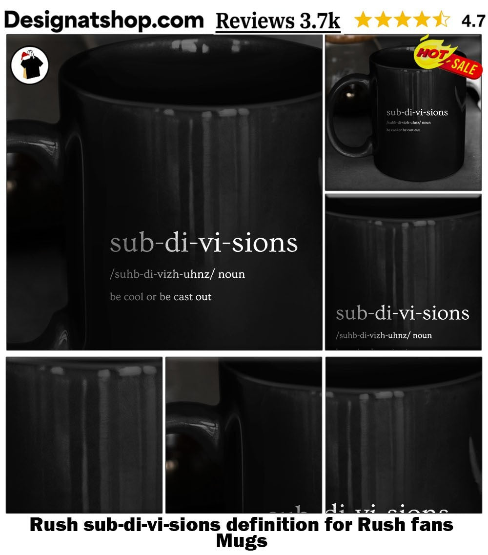 Rush sub-di-vi-sions definition for Rush fans shirt