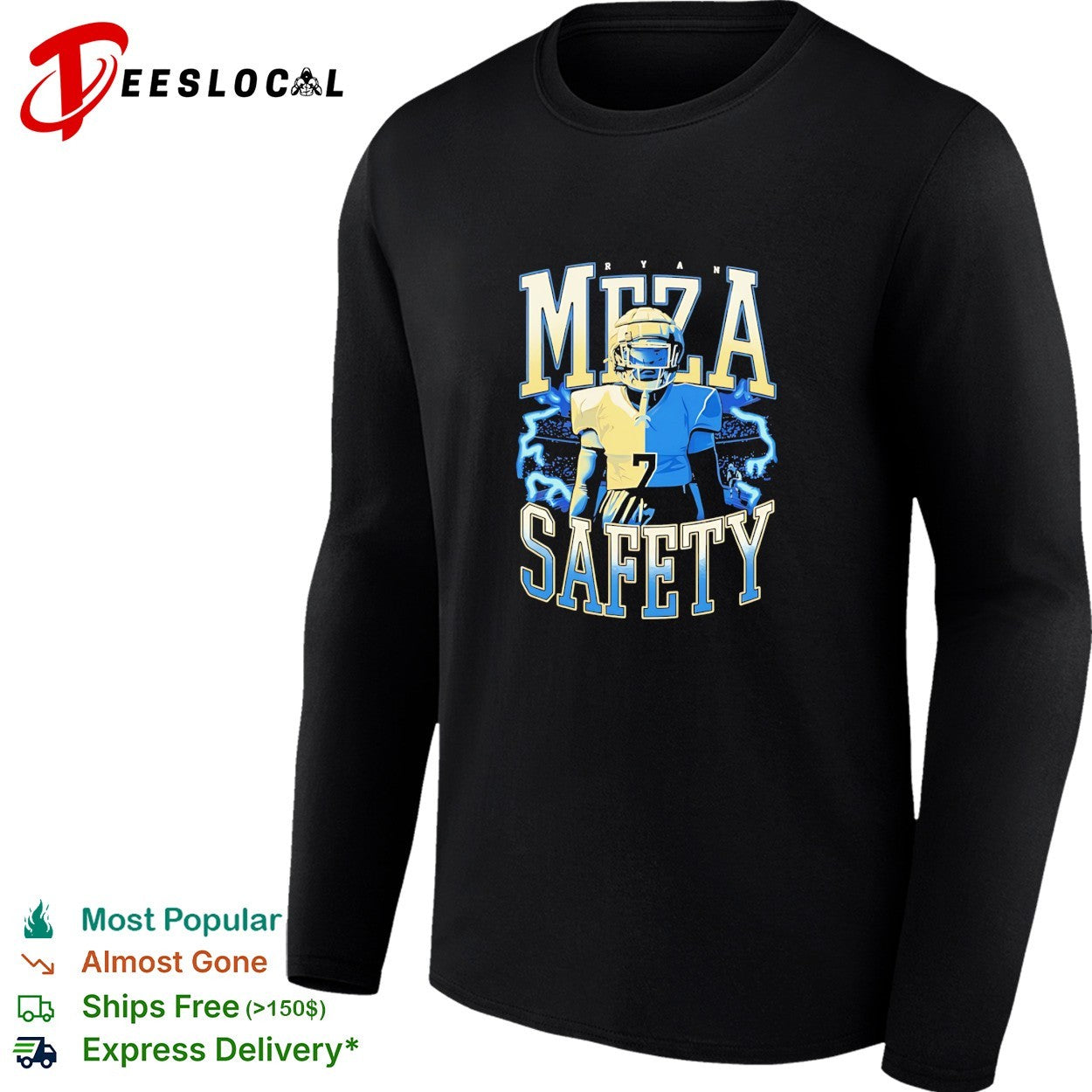 Ryan Meza Safety Football Player athlete vintage shirt